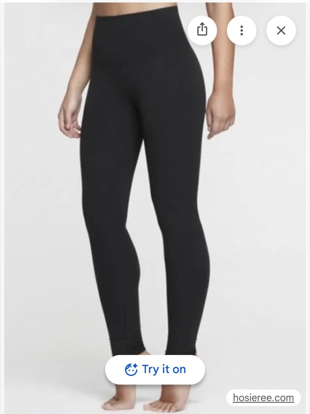 Yummy Hi-Waisted Cotton Leggings Black